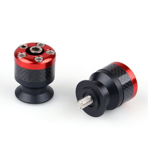 Spools 6MM Carbon Fiber Swingarm Sliders Yamaha, Red