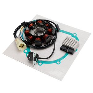 Generator Stator Regulator & Gasket For Kawasaki Wind 125 BR 125 BR125-B2 2005