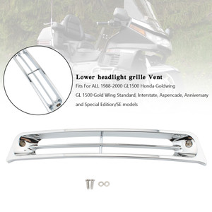 Lower headlight grille Vent fairing For Honda Goldwing GL1500 1988-2000 Chrome