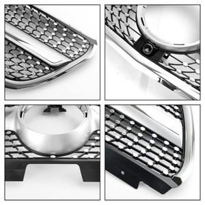 Diamond Front Bumper Grill Grille Fit Mercedes Vito W447 2015-19 GT Stlye Generic