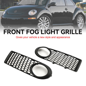 Front Bumper Fog Light Grille Fit VW Volkswagen Beetle & Beetle Convertible