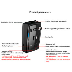 RAD2000 360??Laser Electronic Dog Car Mobile Speed Radar Speed Measuring Detector