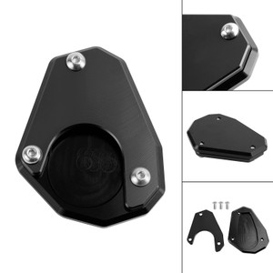 Motorcycle Kickstand Enlarge Plate Pad fit for Husqvarna norden 901 2022-2023 Black