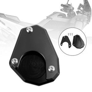 Motorcycle Kickstand Enlarge Plate Pad fit for Husqvarna norden 901 2022-2023 Black