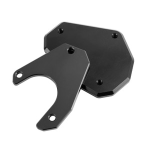 Motorcycle Kickstand Enlarge Plate Pad fit for Husqvarna norden 901 2022-2023 Black