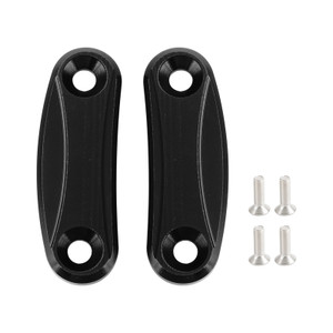 Black mirror delete blanking block off plates fits Kawasaki ZX-10R 2016-2023