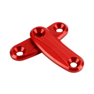 Red mirror delete blanking block off plates fits Kawasaki ZX-10R 2016-2023