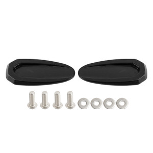Black mirror delete blanking block off plates fits BMW S 1000 RR 2020-2023