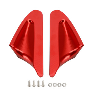 Red mirror delete blanking block off plates fits Ducati Panigale 1199 899 12-15