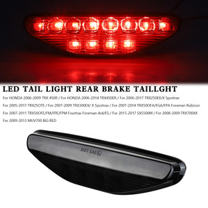 LED Tail Light Rear Brake Taillight For HONDA TRX450R & TRX450ER 2006-2014 Black