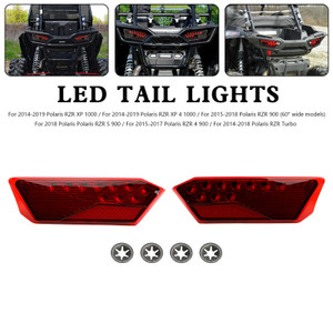 2412341 2412342 LED Tail Lights For Polaris RZR Turbo 1000 XP 900 S 2014-2019 Red Generic