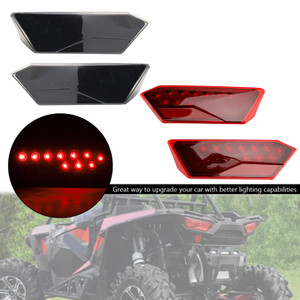 2412341 2412342 LED Tail Lights For Polaris RZR Turbo 1000 XP 900 S 2014-2019 Red Generic