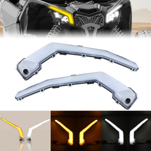 Front Signature Turn Signal Lights For Can-Am Maverick X3 XDS XRS 2017-2023