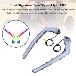 Front Signature Turn Signal Light RGB for Can Am Maverick X3 MAX 2017-2023