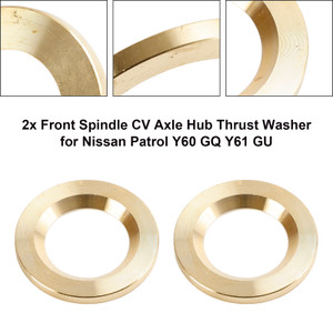 2x Front Spindle CV Axle Hub Thrust Washer for Nissan Patrol Y60 GQ Y61 GU