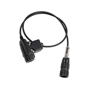 7.1-C8 Rear Mount Big Plug Tactical Headset For AN/PRC-152 AN/PRC-148 U329 Radio