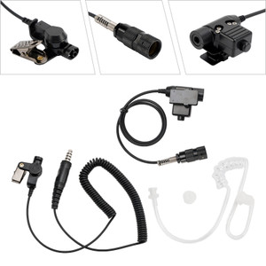 7.1-A3 Single Transparent Air Tube Headset For AN/PRC-152 AN/PRC-148 U329 Radio