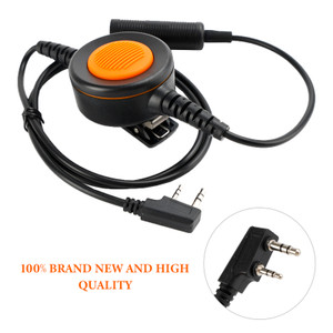 K-326 Orange Round PTT IP65 Waterproof For Kenwood TK-208 TK-220 TK-240 TK-248