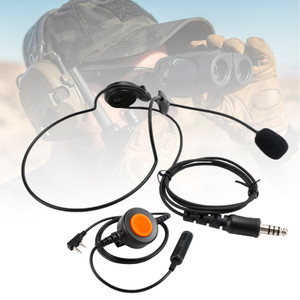 7.1-C7 Rear Mount Big Plug Tactical Headset For Kenwood TK-208 TK-220 TK-240
