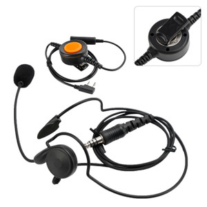 7.1-C7 Rear Mount Big Plug Tactical Headset For Kenwood TK-208 TK-220 TK-240