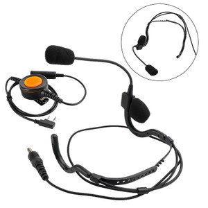 7.1-C8 Rear Mount Big Plug Tactical Headset For Kenwood TK-208 TK-220 TK-240