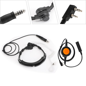 7.1mm Big Plug Tactical Throat Headset For Kenwood TK-208 TK-220 TK-240 TK-248