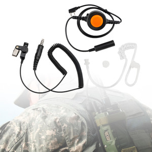7.1-A3 Single Transparent Air Tube Headset For Kenwood TK-208 TK-220 TK-240