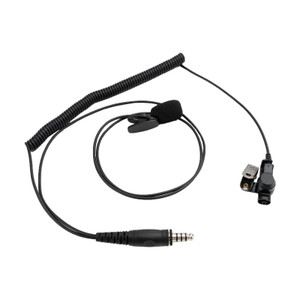7.1-A3 Transparent Air Tube Headset w Mic For Kenwood TK-208 TK-220 TK-240 TH-28