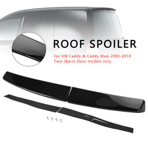 Rear Twin Barn Door Trunk Spoiler for VW Caddy Maxi (2005-2018) Gloss Black