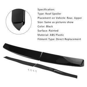 Rear Twin Barn Door Trunk Spoiler for VW Caddy Maxi (2005-2018) Gloss Black