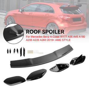 AMG Style Rear Boot Spoiler Roof for Mercedes A-Class W177 A45 A35 Gloss Black