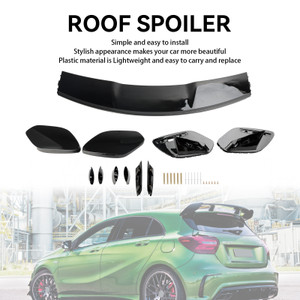AMG Style Rear Boot Spoiler Roof for Mercedes A-Class W177 A45 A35 Gloss Black