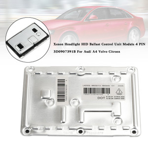 Xenon Headlight HID Ballast Control Unit Module 4 PIN 3D0907391B for Audi A4 Volvo Citroen