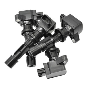 Ignition Coils + Spark Plugs Set UF540 for Mazda MX-5 CX-7 3 2.0L 2.3L (4-Pack)