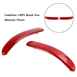 Car Rear Bumper Reflector Lights Set for BMW Mini Cooper Clubman R55 2008-2014 (2-Pack)