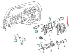 Steering Angle Sensor Clock Spring Module 5Q0953549E For VW Golf 7 Audi A3 Q2
