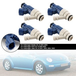 4PCS Fuel Injector 0280155995 Fit VW Golf Beetle Jetta 2.0L I4 2000-05
