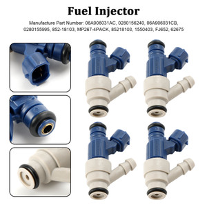 4PCS Fuel Injector 0280155995 Fit VW Golf Beetle Jetta 2.0L I4 2000-05