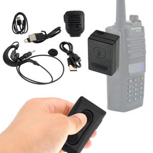 Wireless Bluetooth PTT Controller Earphone K Plug Adapter for Baofeng 5R TYT