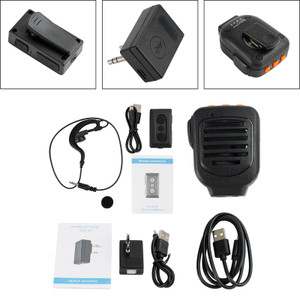 Wireless Bluetooth PTT Controller Earphone K Plug Adapter for Baofeng 5R TYT