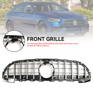 GTR Style Front Bumper Grille Grill W/Camera fit Mercedes Benz W206 2022-2023