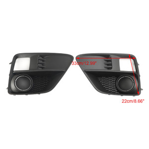 2PCS Front Fog Light Cover Bezel Grill Grille Fit Subaru WRX & STi 2015-2017