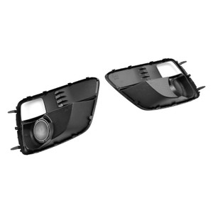 2PCS Front Fog Light Cover Bezel Grill Grille Fit Subaru WRX & STi 2015-2017