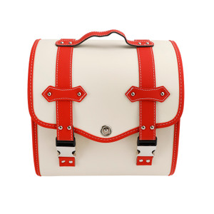 Quick Release Side Saddlebag Tool Bag Luggage Pouch Storage White For Motorbike