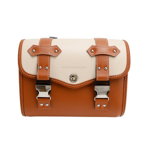 Color Matching Side Saddlebag Tool Bag Luggage Pouch Storage Brown For Motorbike