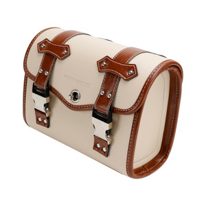 Color Matching Side Saddlebag Tool Bag Luggage Pouch Storage White For Motorbike