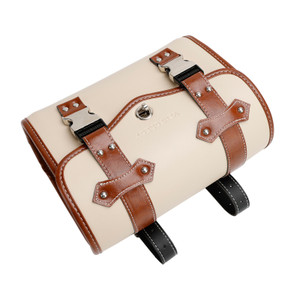 Color Matching Side Saddlebag Tool Bag Luggage Pouch Storage White For Motorbike
