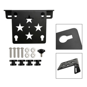 Quick Release Side Saddlebag Mounting Bracket Universal Black For Motorbike