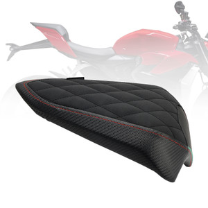 Rear Seat Passenger Cushion Flat Pu Fit Grid Carbon For Streetfighter V2 22-23
