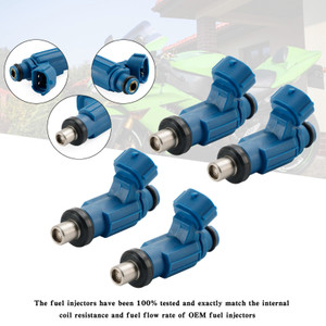 4PCS EAT286 49033-0010 Fuel Injector for Kawasaki Ninja ZX-14 ZX-10R KX450F